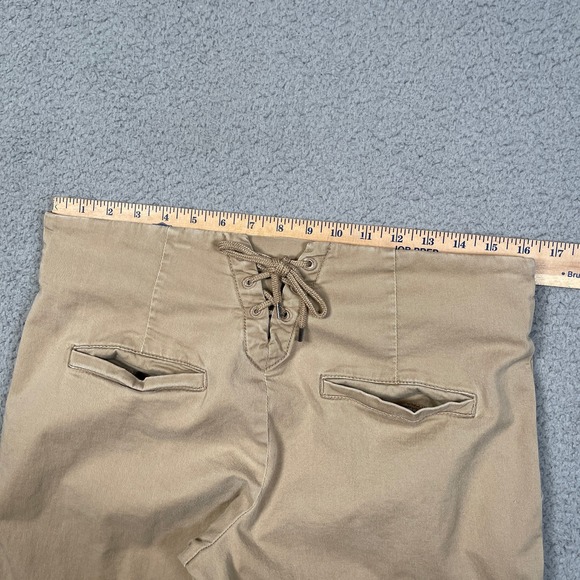 Cartonnier Continuum Wide Leg Pants Womens Size 10 Brown Neutral Lace Up Anthro - Picture 5 of 9